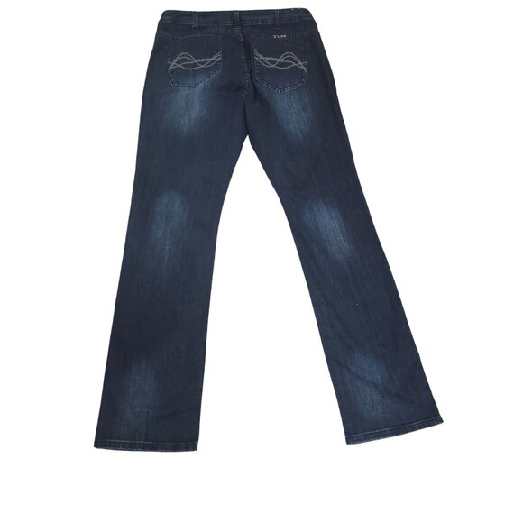 Cowgirl Tuff Co. Womens Dark Wash Bootcut Jeans 38 Denim Pants 37" Inseam - Picture 3 of 7